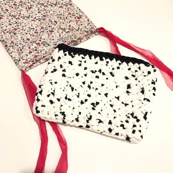 Le French Pique Woven Clutch Bag New - Picture 15 of 16